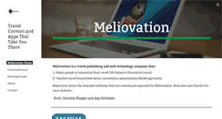 Desktop Screenshot of meliovation.com