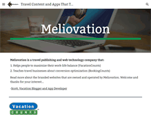 Tablet Screenshot of meliovation.com